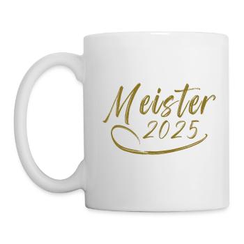 Meister 2025 - Tasse - Weiß - Links