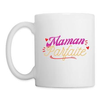 t-shirt Maman Parfaite Cadeau - Mug blanc - blanc - Gauche