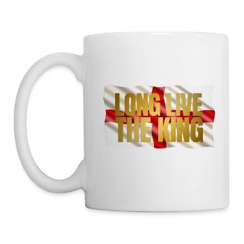 British King Coronation Charles England Flag - Mug - white - Left