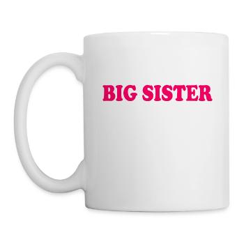 Big sister - Tasse - Weiß - Links