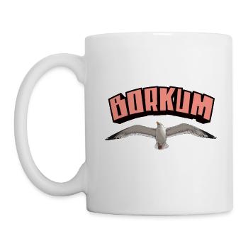 Borkum Möwe - Tasse - Weiß - Links