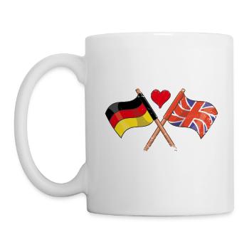 I love England UK Germany - Mug - white - Left