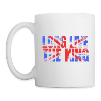 Couronnement du roi britannique Charles Angleterre Drapeau - Mug blanc - blanc - Gauche