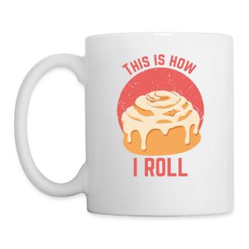 Cinnamon Cinammon Roll design I Funny biscuits - Mug - white - Left