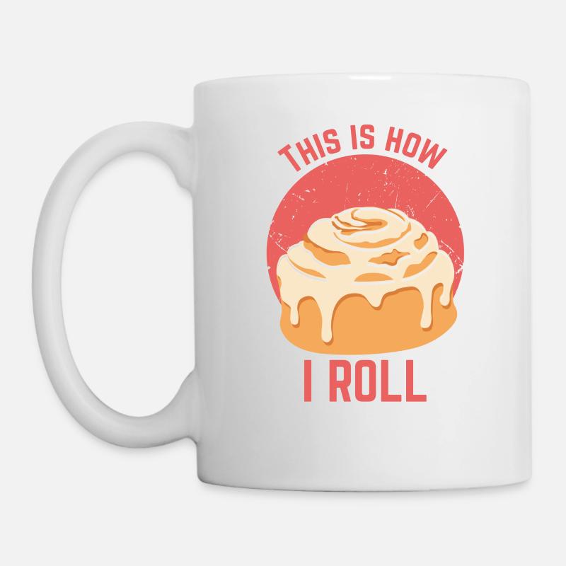 Zimt Cinammon Roll Design I Lustige Kekse - Tasse - Weiß