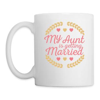 Ma tante se marie cadeau je drôle de mariage - Mug blanc - blanc - Gauche
