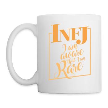 INFJ conscient que je suis rare design drôle cadeau - Mug blanc - blanc - Gauche