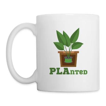 Impression 3D PLAnted Drôle filament d’impression 3D - Mug blanc - blanc - Gauche