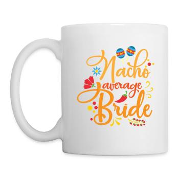 Nacho Moyenne Mariée Nachos Amant Drôle de mariage - Mug blanc - blanc - Gauche
