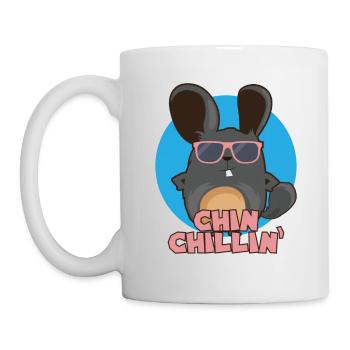 Chinchilla Chinchillin I Cool Lunettes de soleil Cadeau - Mug blanc - blanc - Gauche