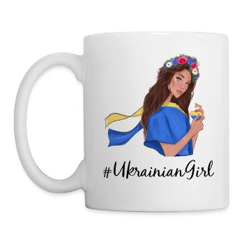 #UkrainianGirl - Mug blanc - blanc - Gauche