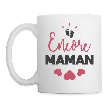 Encore maman - Mug blanc - blanc - Gauche