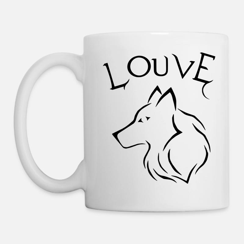 Louve - Mug blanc - blanc