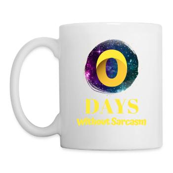 0 Days Without Sarcasm - Mug - white - Left