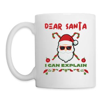 Dear Santa I Can Explain Bad Behavior Funny - Mug - white - Left