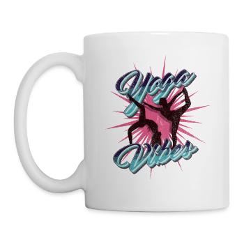Aesthetic Yoga Vibes Vintage - Mug - white - Left
