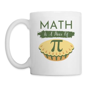 Pi Day 2023 Math est un morceau de Pi Funny Math Citation - Mug blanc - blanc - Gauche
