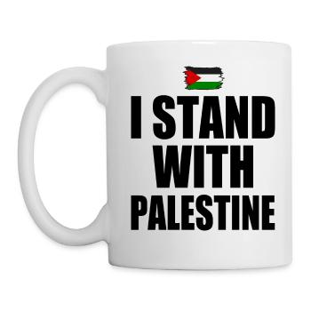 I Stand with palestine - Mug blanc - blanc - Gauche