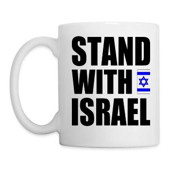 Stand with israel - Mug - white - Left