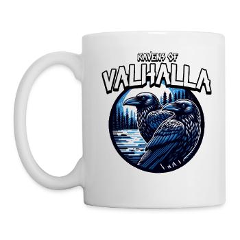 Valhalla Viking Ravens Symbol: Ravens of Valhalla - Mug - white - Left
