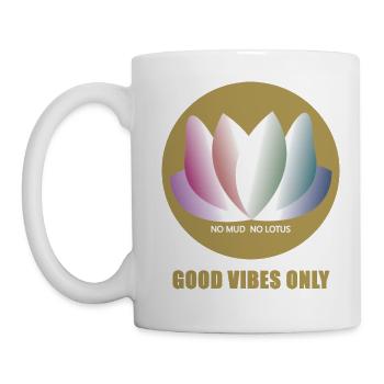 LOTUSBLÜTEN-VIBES - Tasse - Weiß - Links