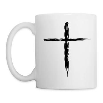 Croix de Jésus - Mug blanc - blanc - Gauche