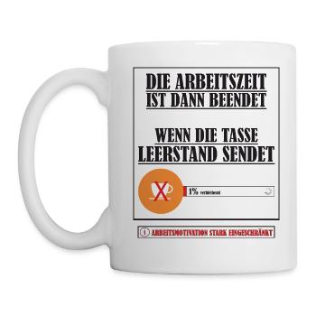 BÜRO-TASSE/BECHER - FEIERABEND (by Silko Werner) - Tasse - Weiß - Links
