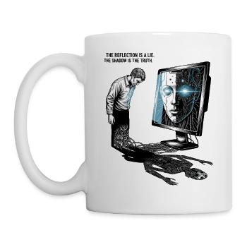 The Reflection is a Lie - Mug - white - Left