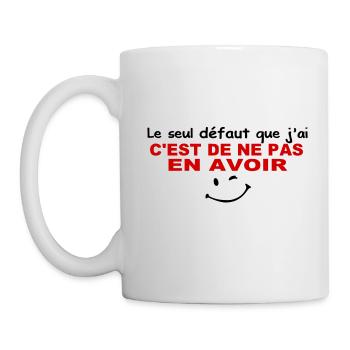 Humour J'ai pas de défaut Design Drôle - Mug blanc - blanc - Gauche