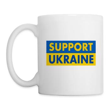 Support ukraine - Tasse - Weiß - Links