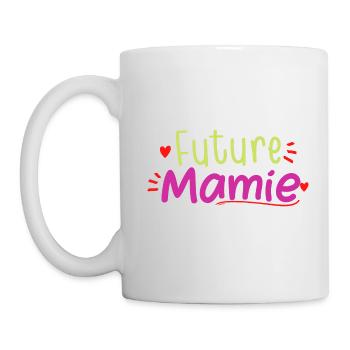 future mamie - Mug blanc - blanc - Gauche