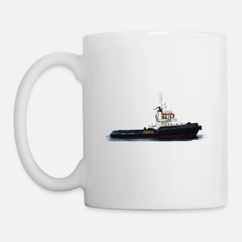 Tugboat with powerful propulsion - Mug - white