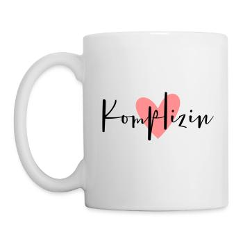 Partenaire compliqué coeur rose - Mug blanc - blanc - Gauche