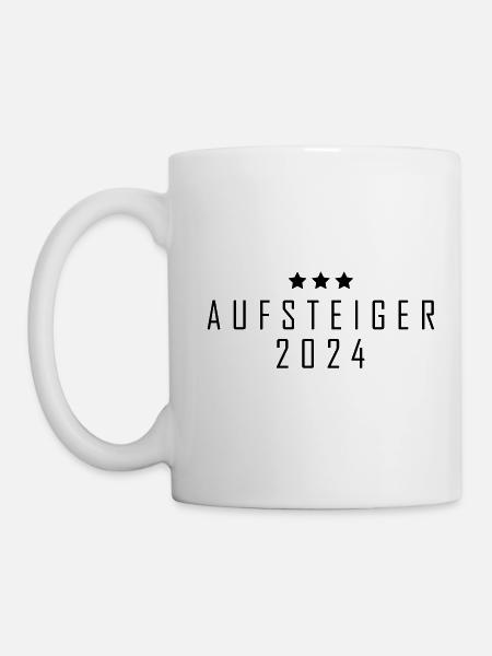 Aufsteiger 2024 Aufstiegstrikot 24 - Tasse - Weiß