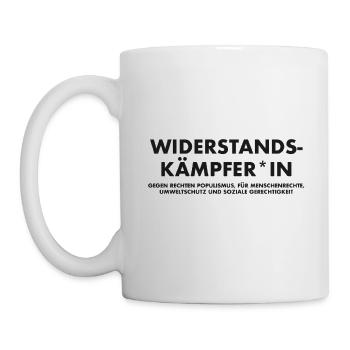 Widerstandskaempfer*in - Tasse - Weiß - Links
