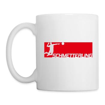 Smash volleyball butterfly design - Mug - white - Left