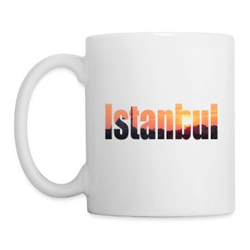 Istanbul est une ville sur deux continents - Mug blanc - blanc - Gauche