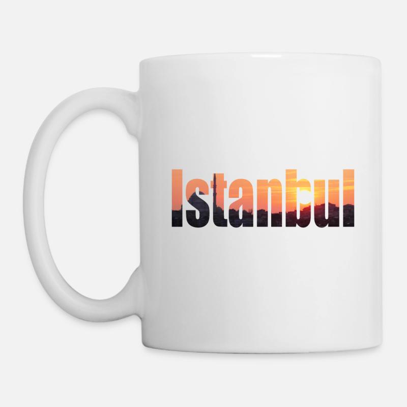 Istanbul is a city on two continents - Mug - white