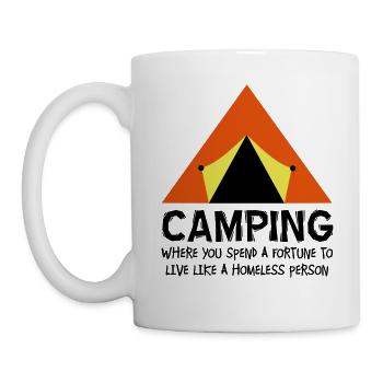 Camping - Tasse - Weiß - Links