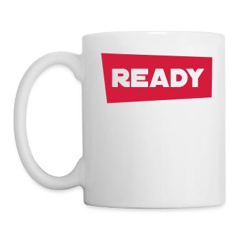ready - Tasse - Weiß - Links
