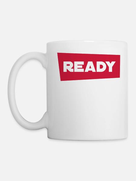 prêt - Mug blanc - blanc