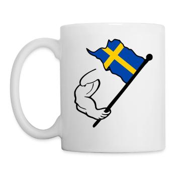 Schweden Flagge - Tasse - Weiß - Links