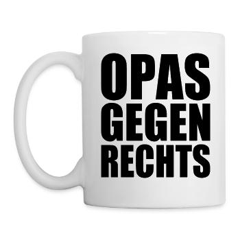 Opas gegen rechts - Tasse - Weiß - Links
