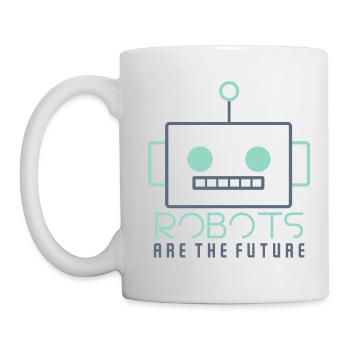 ROBOTS ARE THE FUTURE - Mug - white - Left
