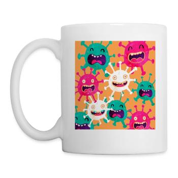 Virus drôle - Mug blanc - blanc - Gauche