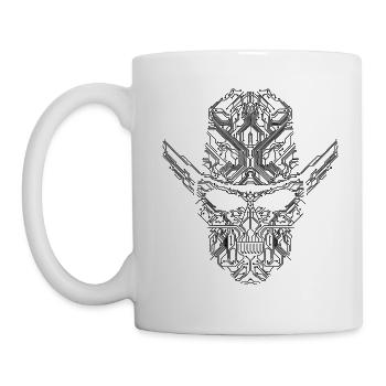 Circuit-Skull - Tasse - Weiß - Links
