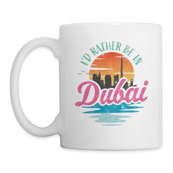 Je préfère être à Dubaï - Mug blanc - blanc - Gauche