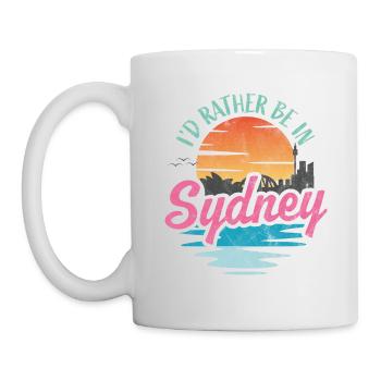 Je préfère être à Sydney - Mug blanc - blanc - Gauche