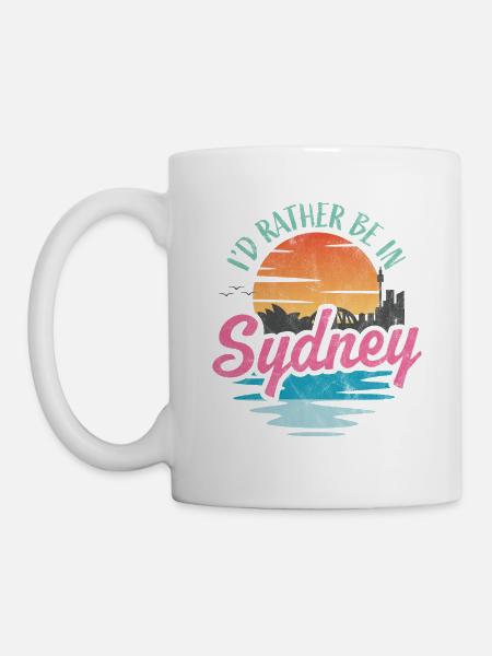 Ich wäre lieber in Sydney - Tasse - Weiß