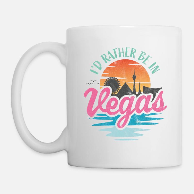 Ich wäre lieber in Vegas - Tasse - Weiß